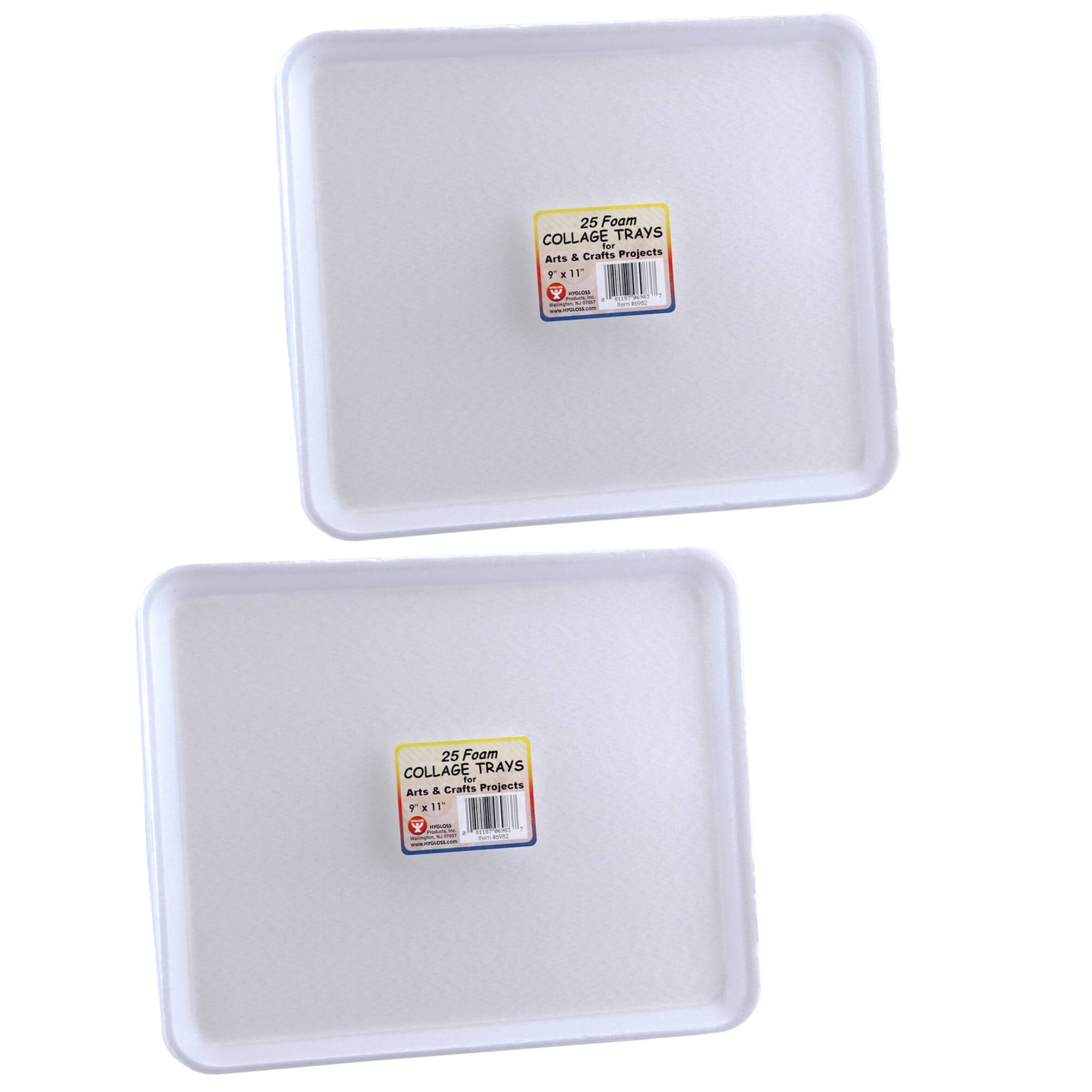 Hygloss® Foam Trays, 2 Packs of 25